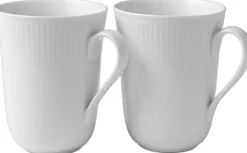 White Fluted Cup 36cl 2PK