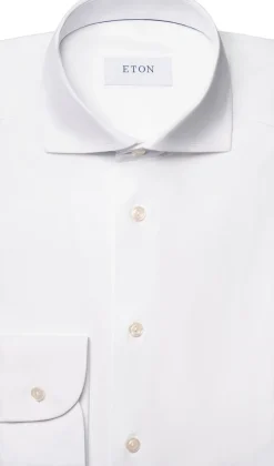 White Four-Way Stretch Shirt - Slim Fit