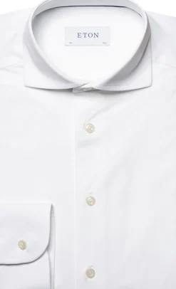 White Four-Way Stretch Shirt - Slim Fit