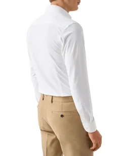 White Four-Way Stretch Shirt - Slim Fit