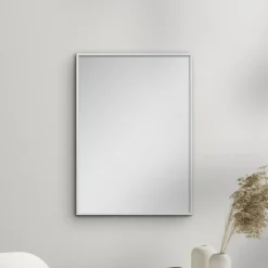 White Wood Mirror