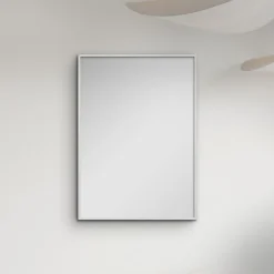 White Wood Mirror