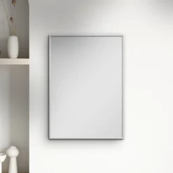 White Wood Mirror