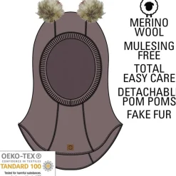 Wool Fullface w. Pom Pom