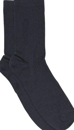Wool rib socks