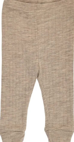 Woolly rib cuff pants