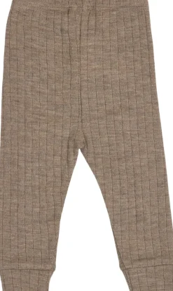 Woolly rib cuff pants