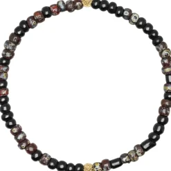 Wristband with Dark Japanese Miyuki Beads