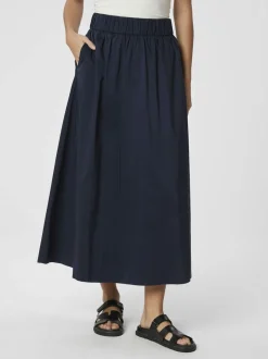 Yara Long Poplin Skirt
