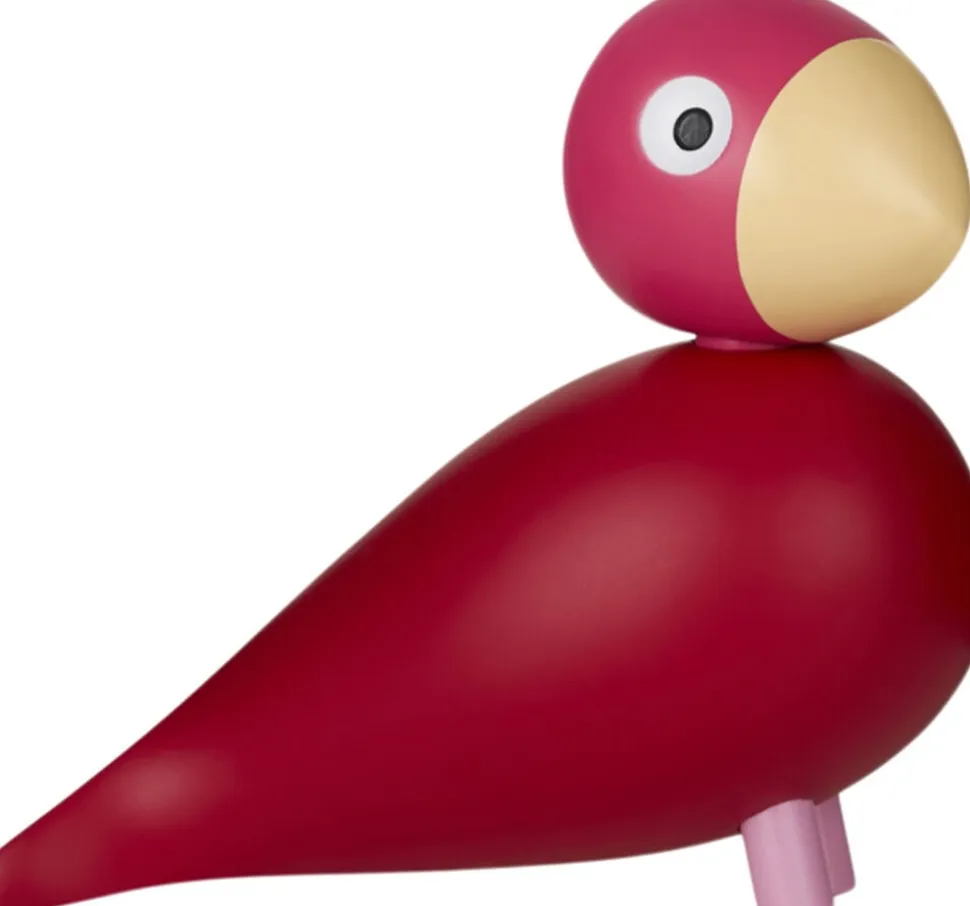 Year Bird Flora 2024 H12. 5 cm pink