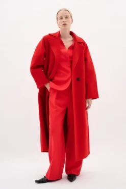YillaIW Long Wool Coat
